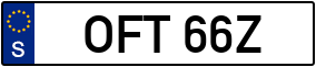 Trailer License Plate